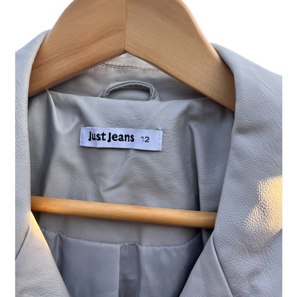 JUST JEANS, leather look jacket, size 12 - Picture 5 of 10